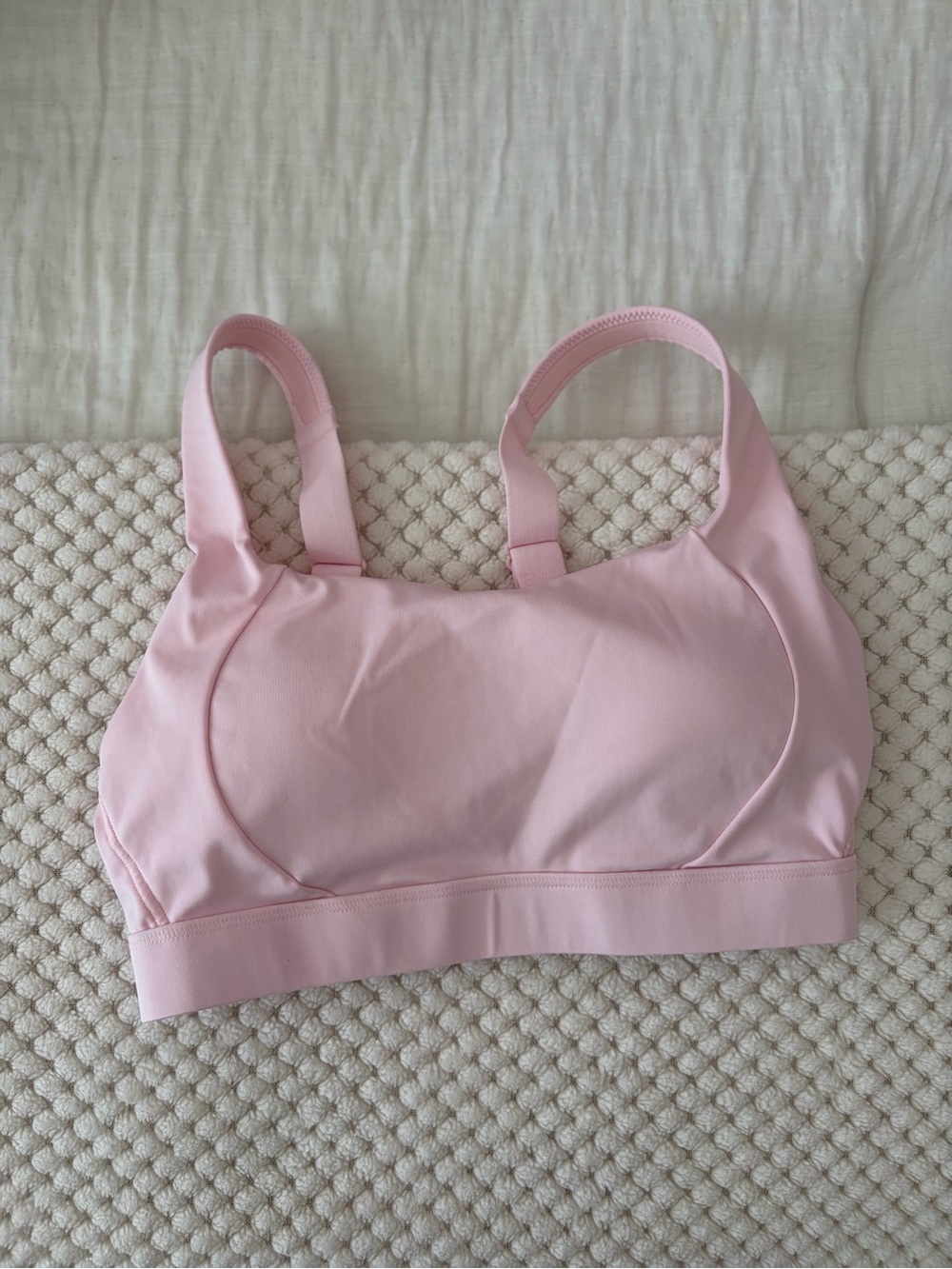 lululemon athletica Soft Pink Seamless Sports Bra